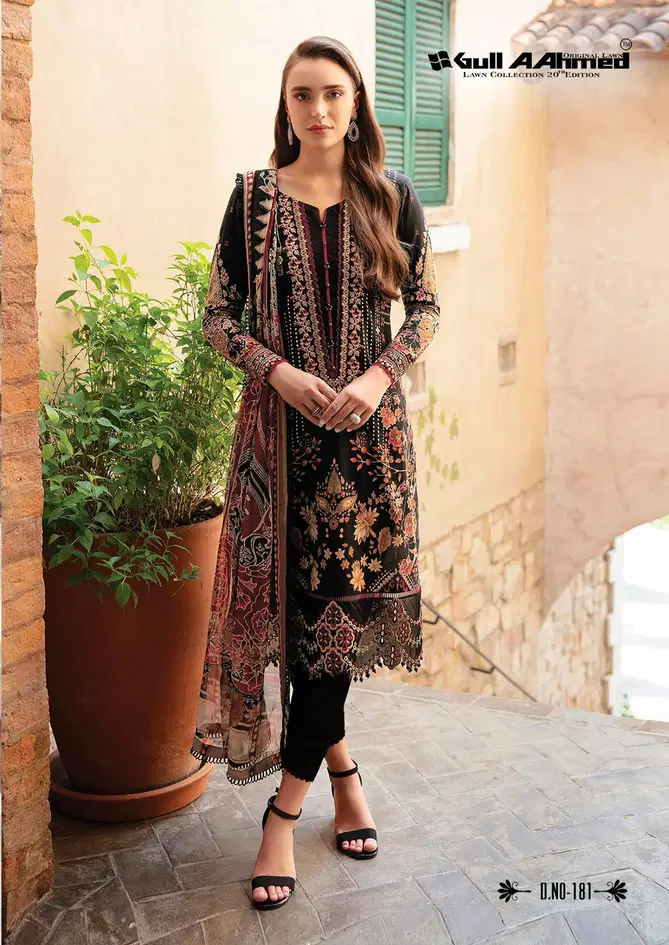 Lawn Vol 20 By Gull A Ahmed Lawn Cotton Printed Pakistani Dress Material Wholesale Shop In Surat
